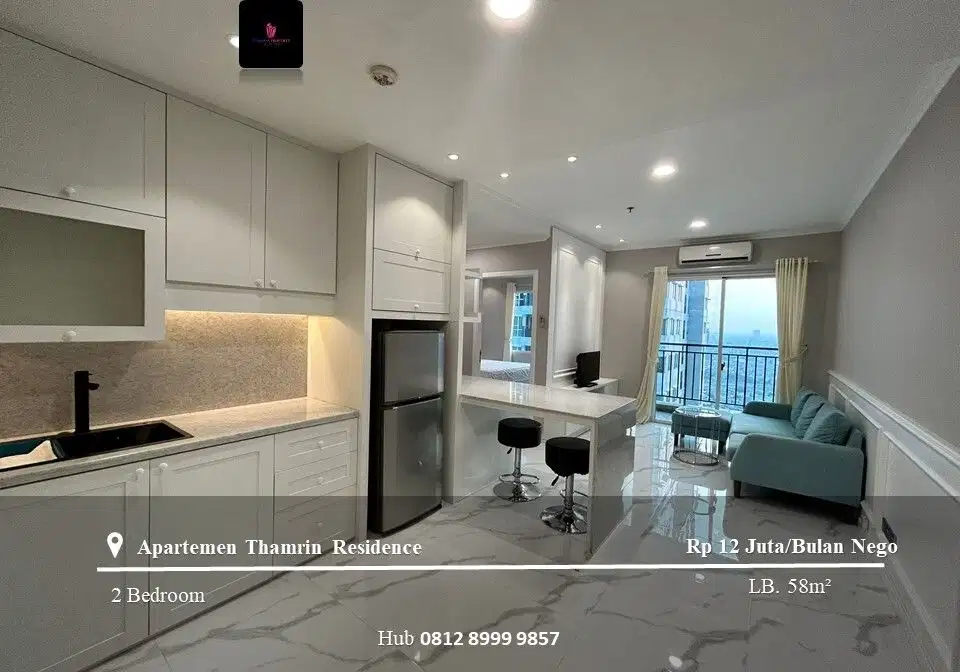 Sewa Apt Thamrin Residence High Floor 2BR FF City View