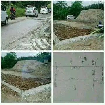 tanah di jalan raya pusdiklat