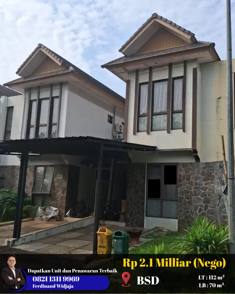 Dijual Cepat Rumah Avani BSD Tangerang