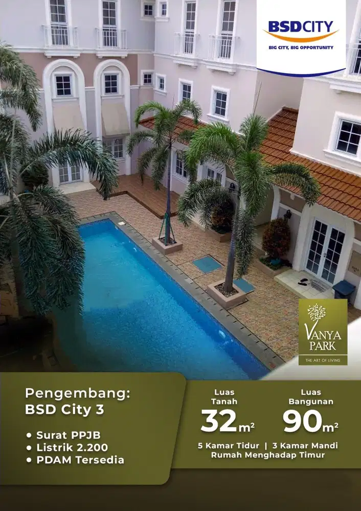 Rumah hunian atau kost di Alesha House, Vanya Park, BSD City