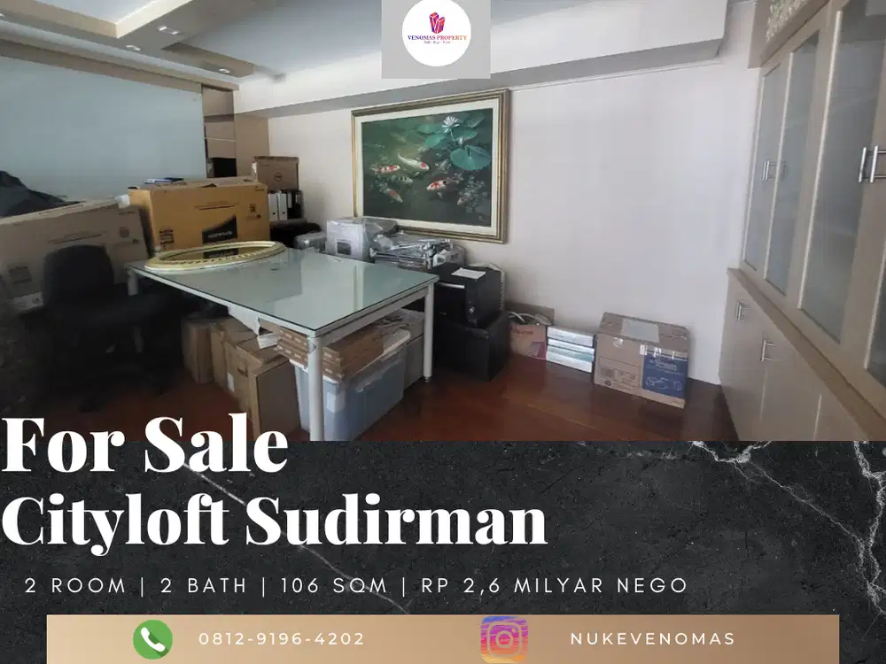 Dijual Apartement Cityloft Sudirman 2 BR Furnished Bagus