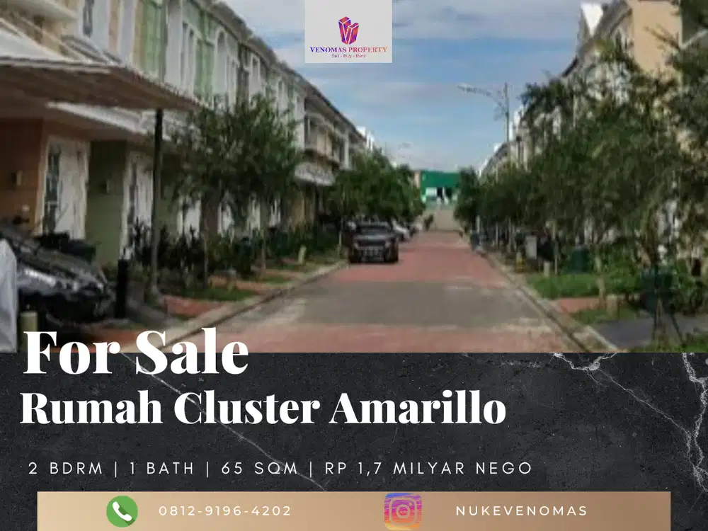 Dijual Rumah Cluster Amarillo, Gading Serpong Tangerang