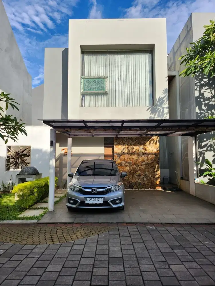 Dijual Rumah Modern Tropis Semi Furnished Di Setu Cipayung Jakarta