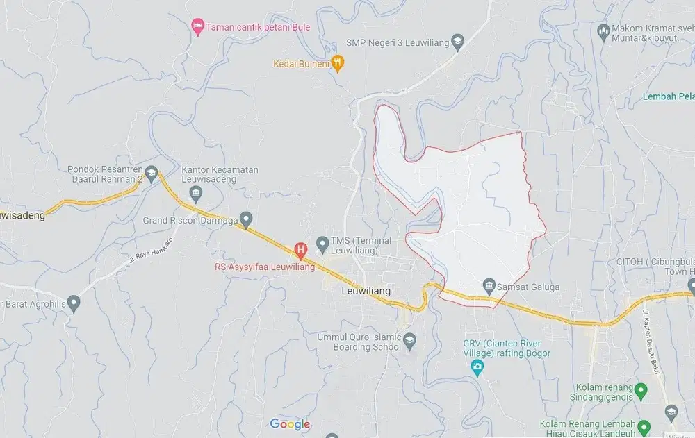 NEGO SAMPAI DEAL DIJUAL Tanah Murah 30 HA, Galuga Raya dekat IPB Bogor