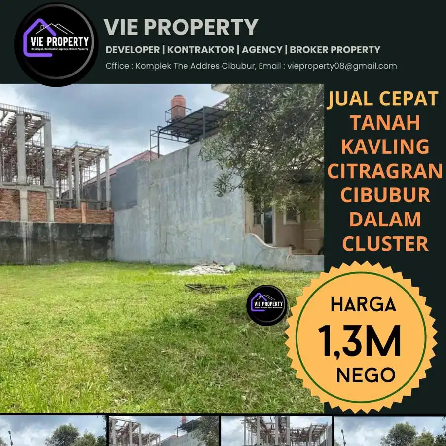 Tanah Kavling Citra Gran Cibubur Siap Bangun