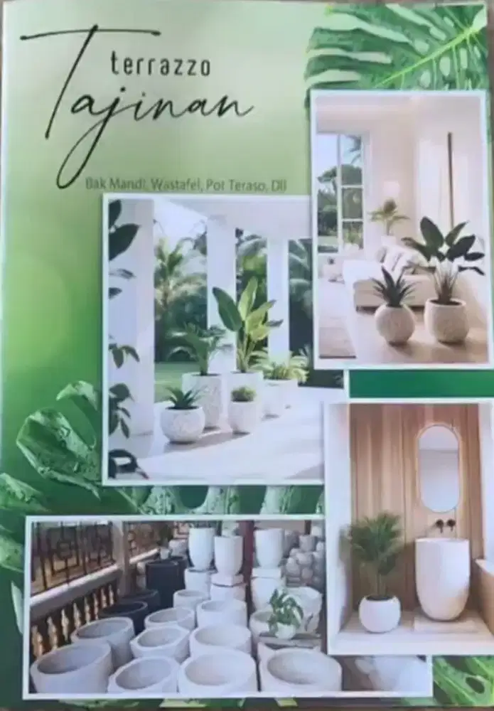 Pot teraso dan bak mandi