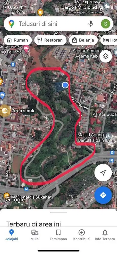 Jual Cepat Tanah di Dekat Kantor Pemda Cibinong Bogor, Tol, Rs, Mall