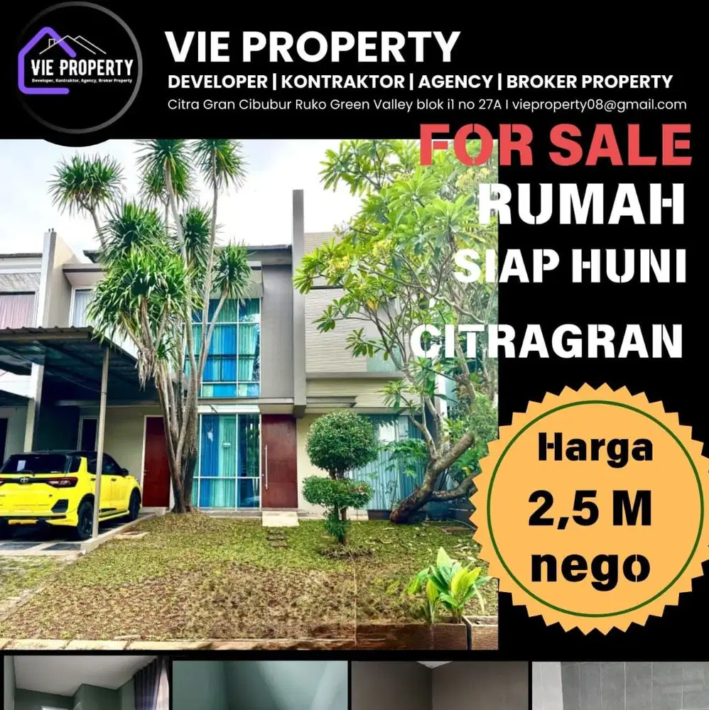 Rumah cantik siap huni citra gran cibubur