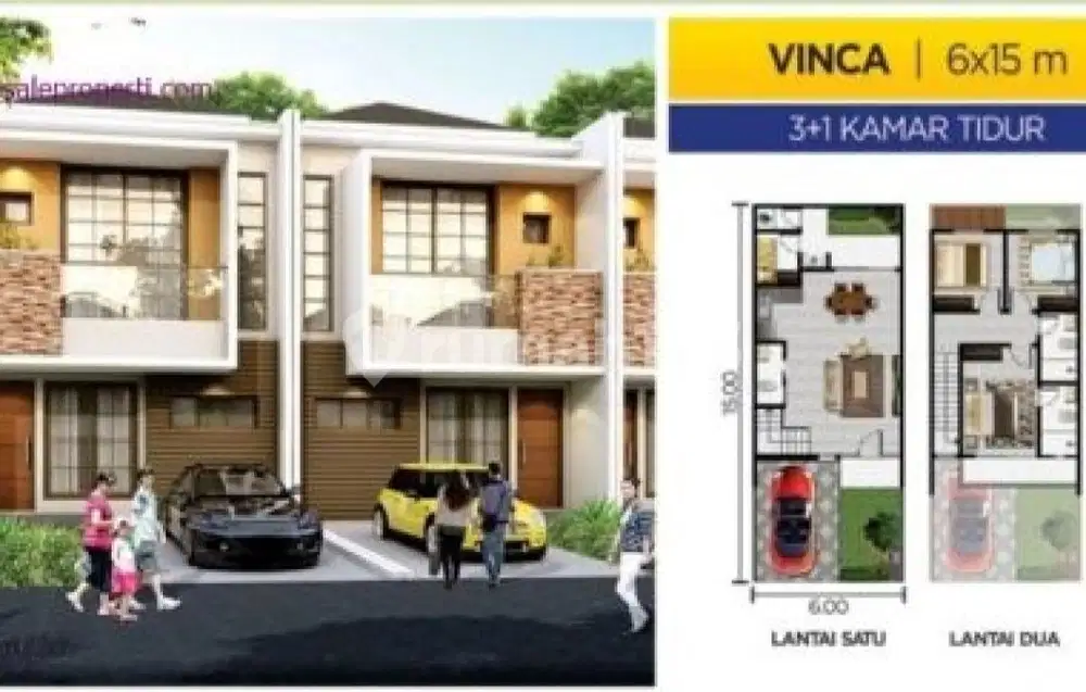 Dijual Rumah Tahap 2 Cluster Miami Boulevard 6x15 Badan