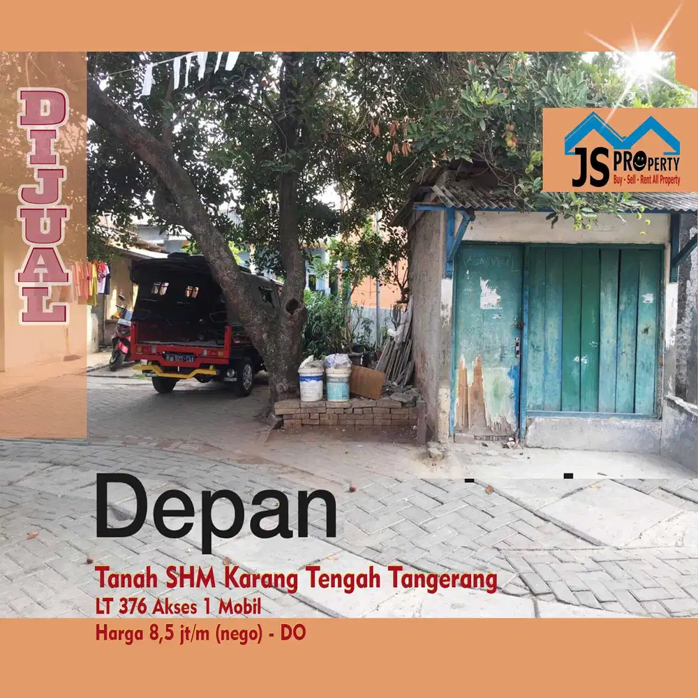 DIJUAL HARGA SAMPAI DEAL Tanah SHM Karang Tengah Tangerang - DO
