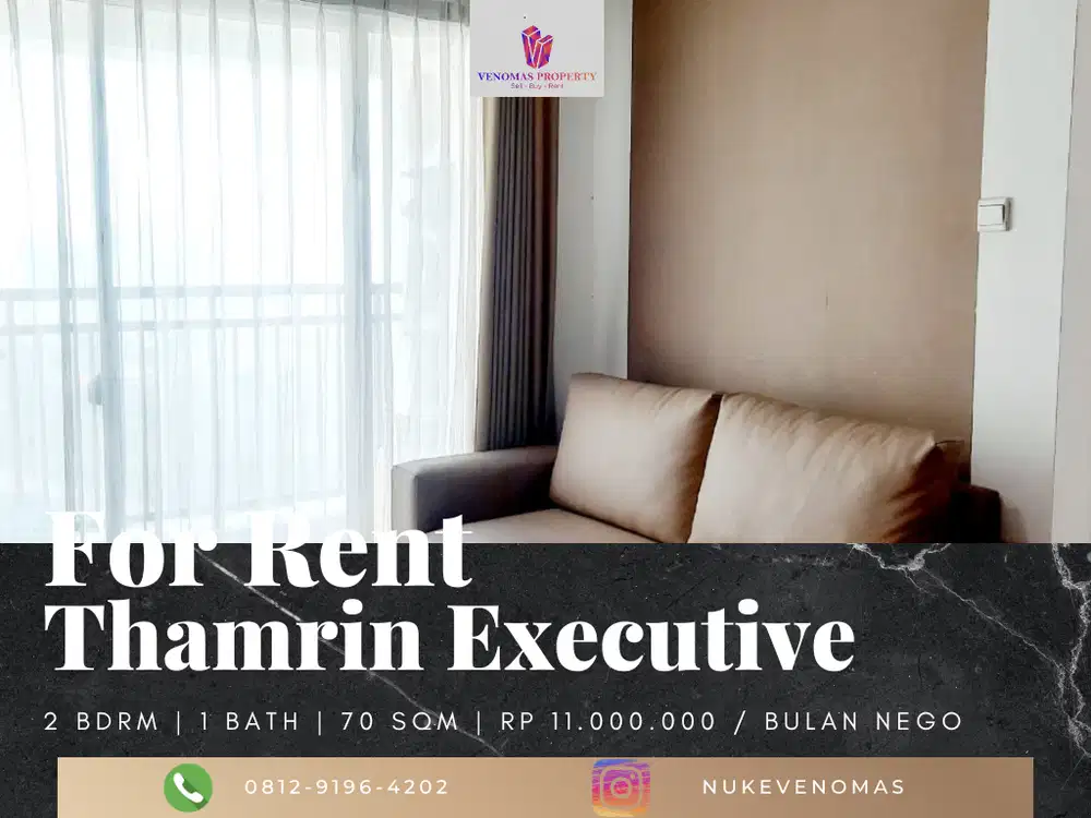 Disewakan Apartement Thamrin Executive 2 Bedroom Furnished View Astra