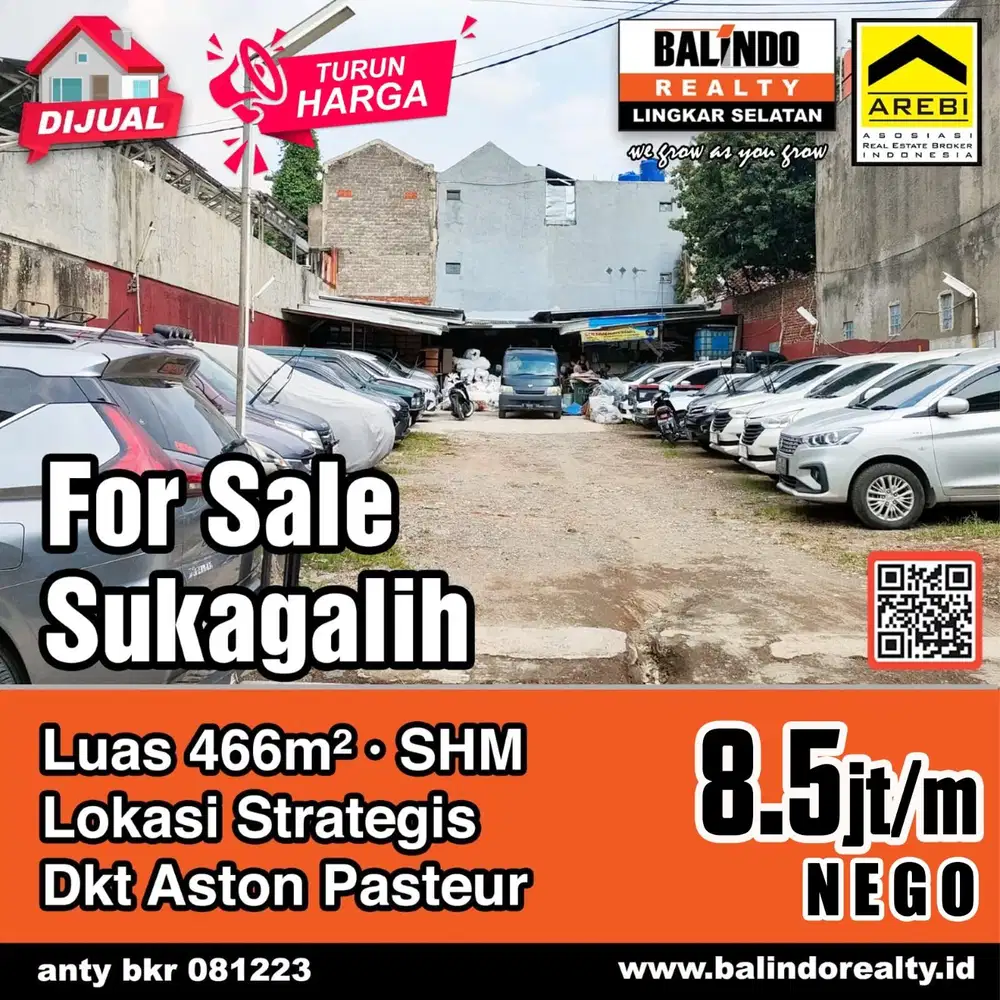 Cluster Sukajadi dekat PVJ Bandung Kota, Jalan Lebar, SHM, Termurah
