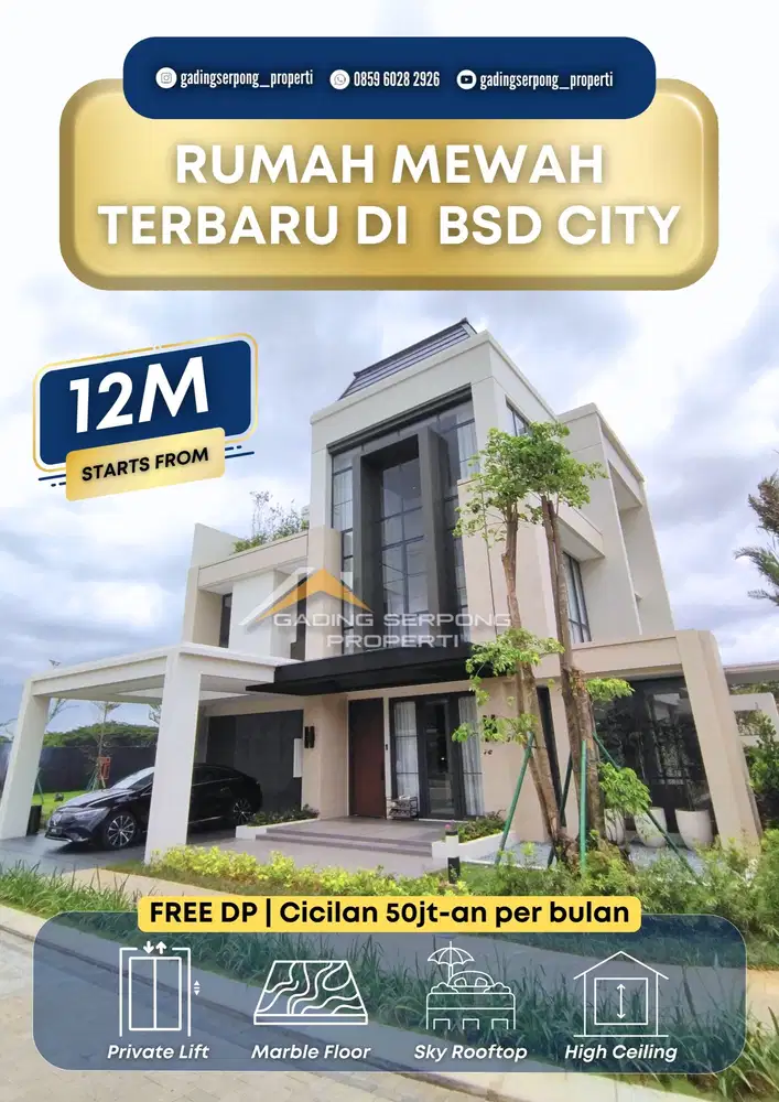 New Montez at Tresor Bsd City 3 Lantai Start 12 M Limited Only 49 Unit