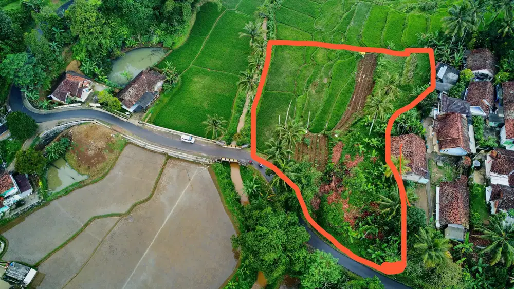 Dijual Murah Tanah Darat + Sawah 3337 m2 di Darangdan Purwakarta