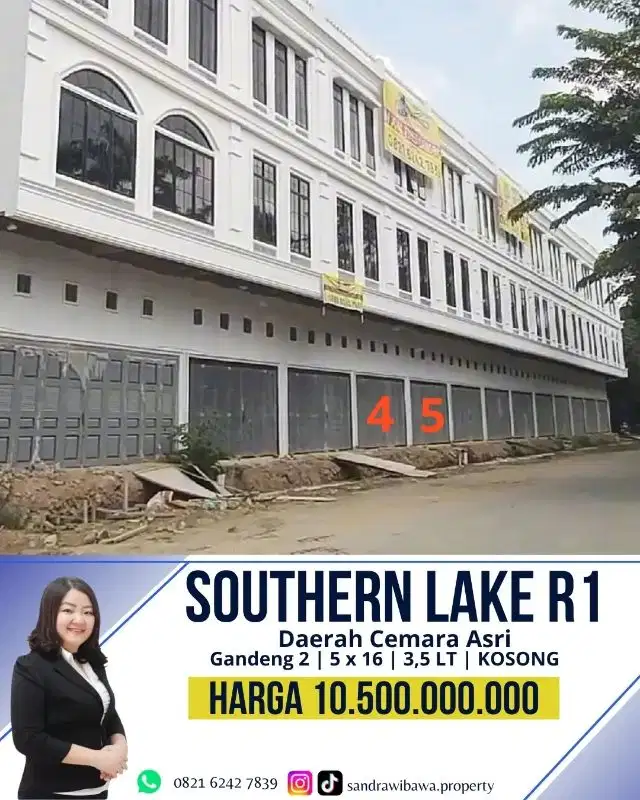 Ruko Gandeng 2 Cemara Asri Southern Lake