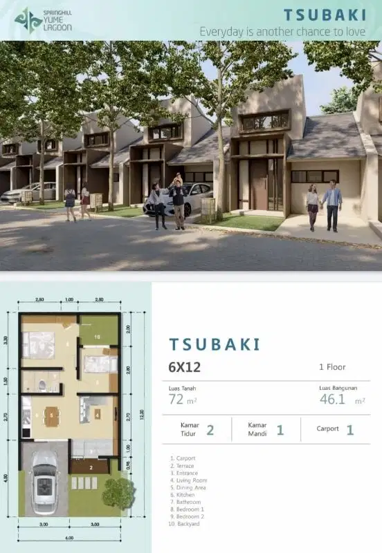 Siap Huni 2 Kamar Cicilan 5 Jtan Springhill Yume Lagoon