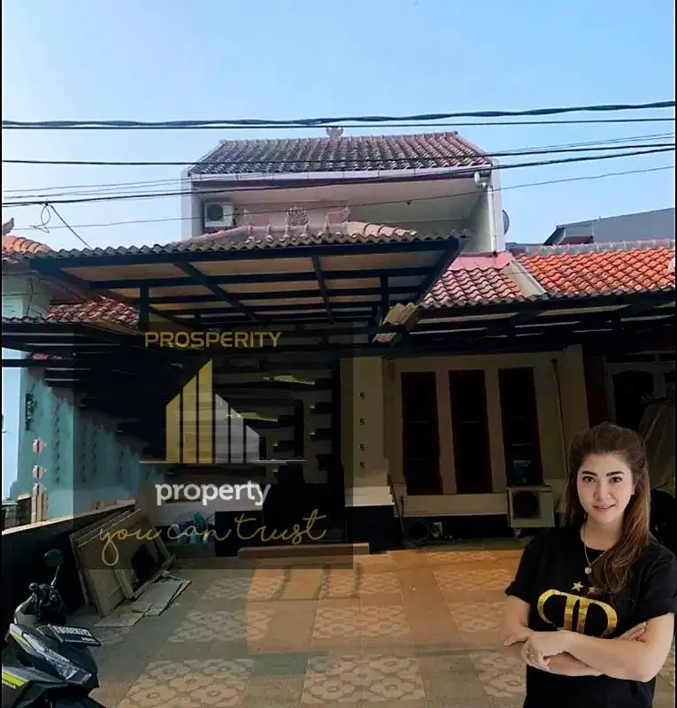 Rumah konsep bali di taman Ubud Cempaka 2 lantai siap huni