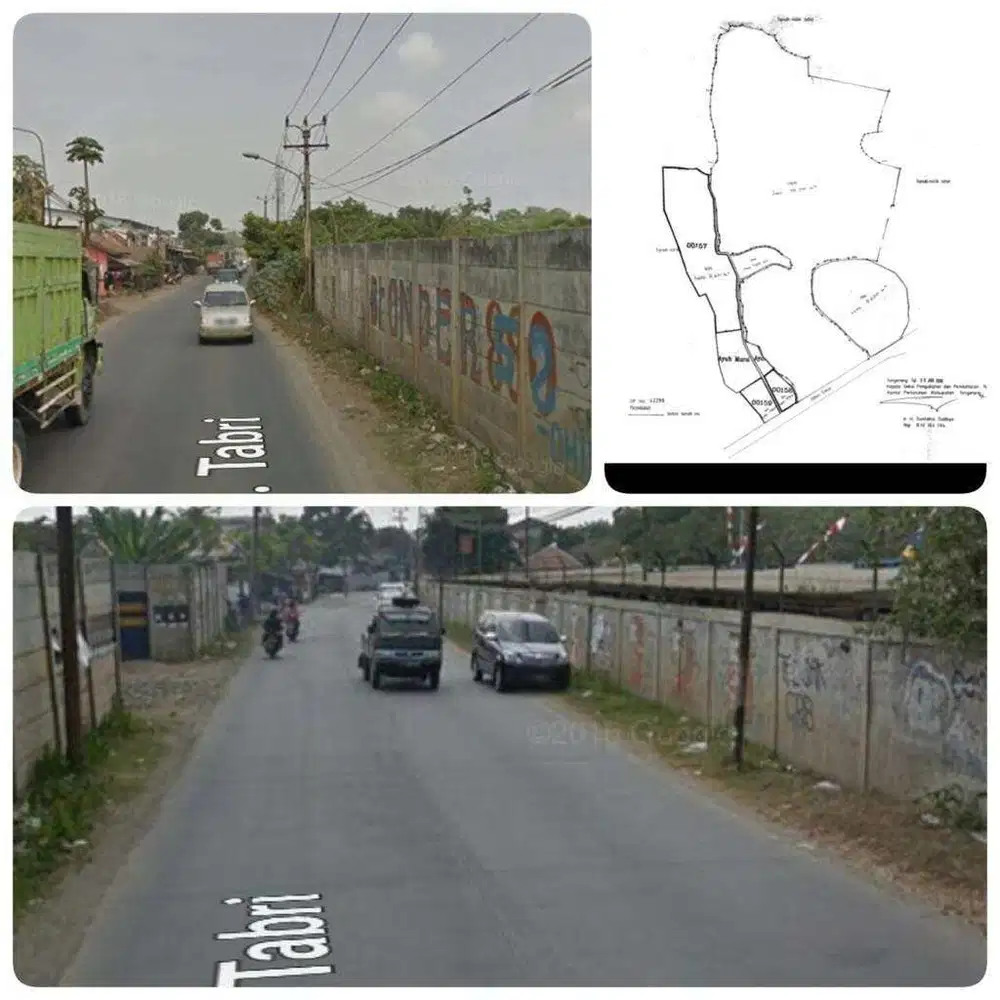 tanah dijalan raya legok - tangerang