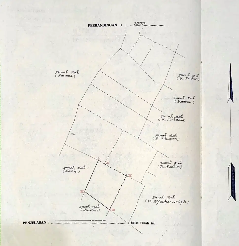Dijual Tanah di Desa Gosari Ujung Pangkah, Gresik, Jawa Timur