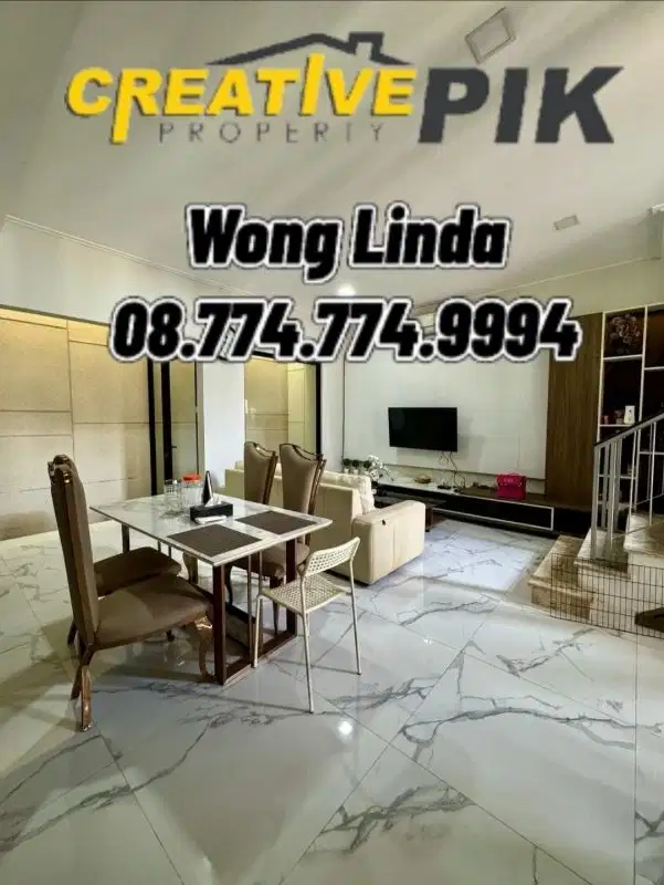 DIJUAL RUMAH GOLF ISLAND PIK 8X15 FURNISH SUDAH AJB