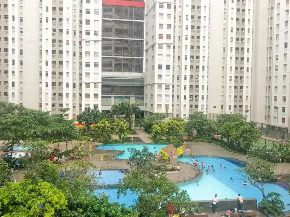 Apartemen Green Bay 3BR Lantai Rendah Semi Furnish