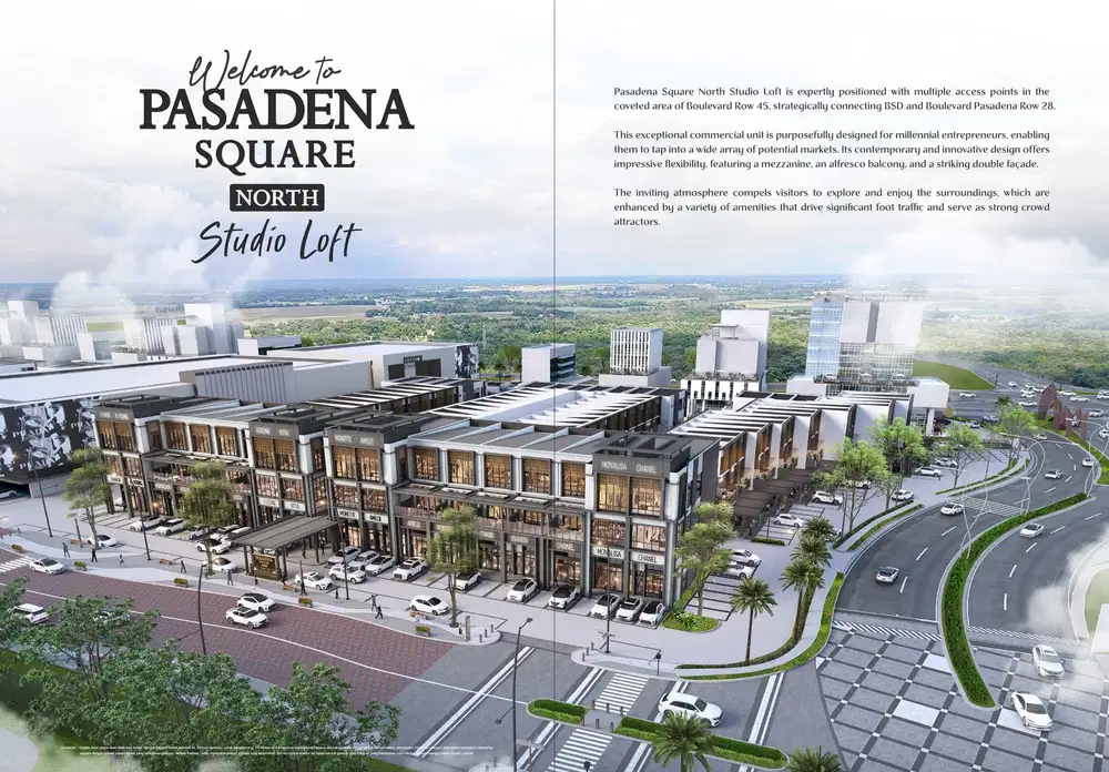 Pasadena Studio Loft Hadap jalan Boulevard