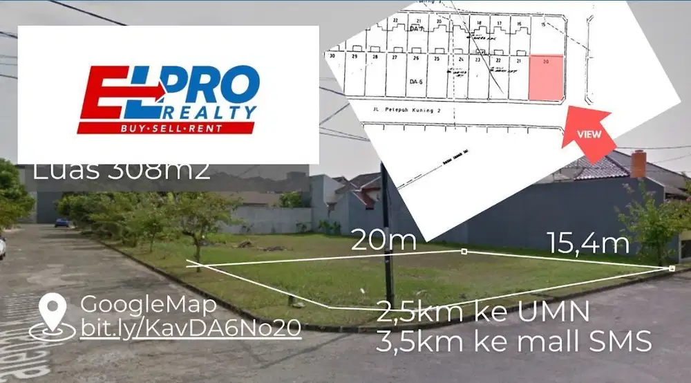 TANAH HUNIAN LOKASI STRATEGIS HARGA PALING MURAH DI GADING SERPONG