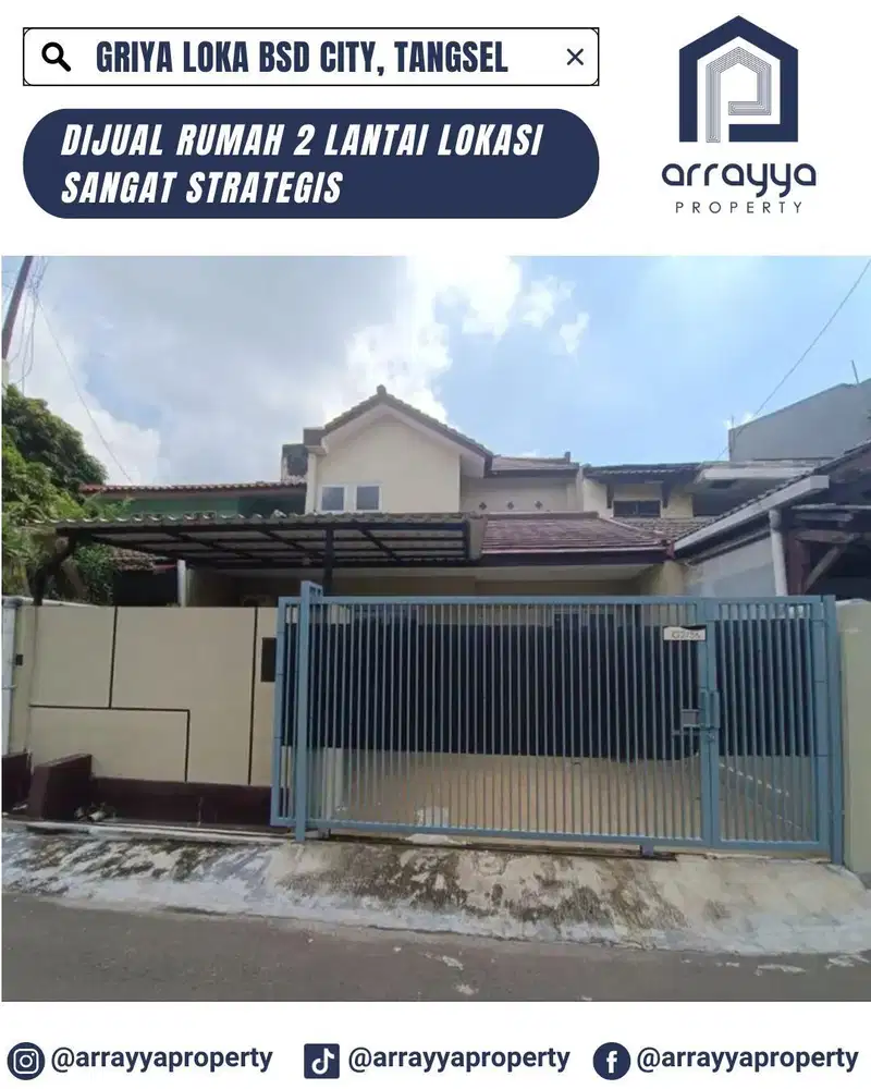 RUMAH SIAP HUNI LOKASI DI GRIYA LOKA BSD .AHB176.