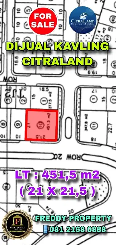 ( TERMURAH ) JALAN : RAYA CITRALAND ( DEKAT PATUNG SINGA )