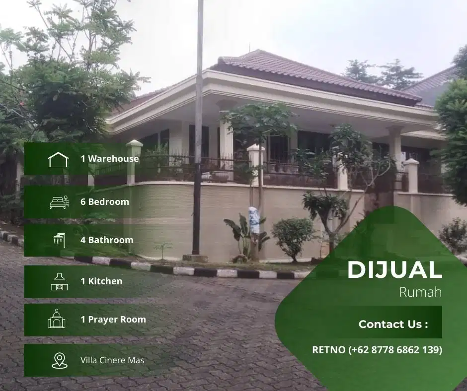 Dijual murah rumah di villa cinere mas