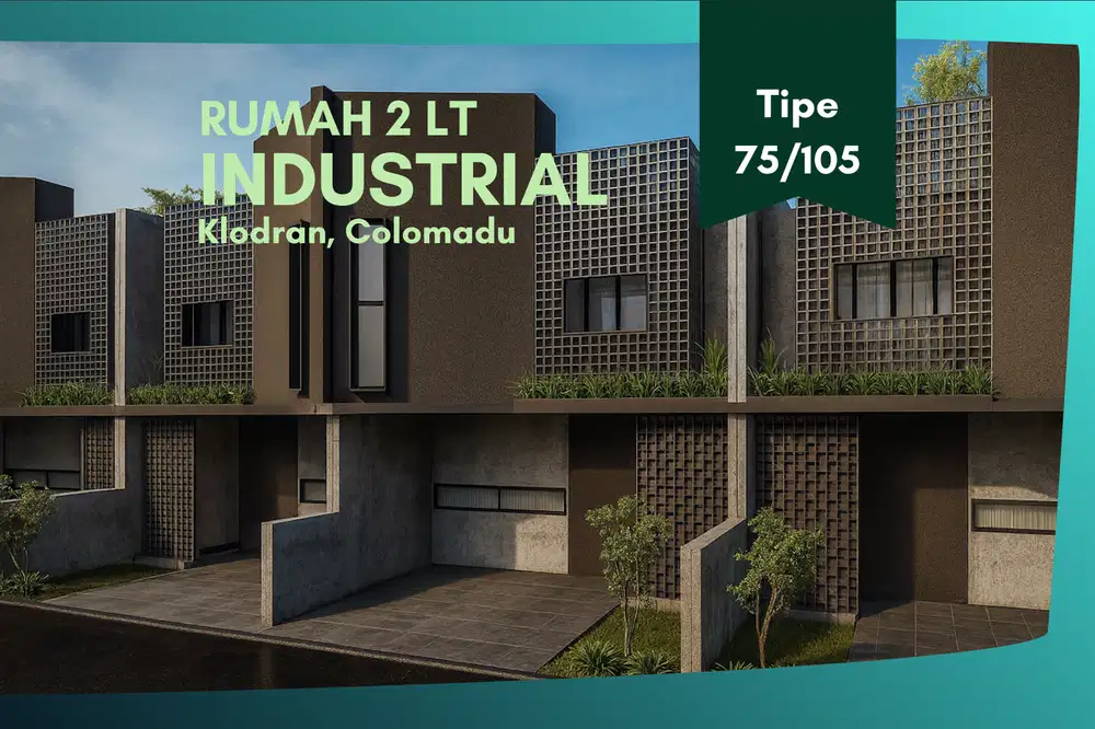 Rumah 2 Lt Industrial SHM, 10 Menit Kampus Unisri Solo