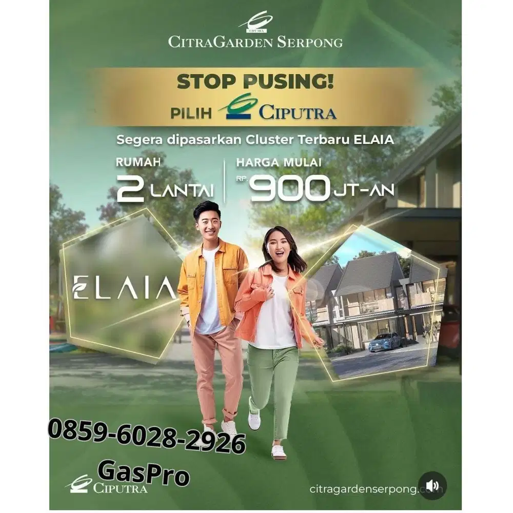 Tercepat Laris Lokasi Paling Dekat Bsd Gading Serpong Elaia At cgs 2Lt
