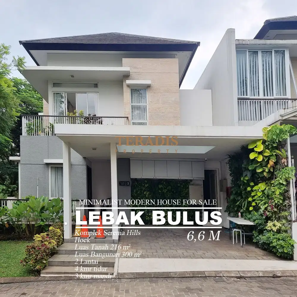 DIJUAL RUMAH LUX MODERN DAERAH  LEBAK BULUS