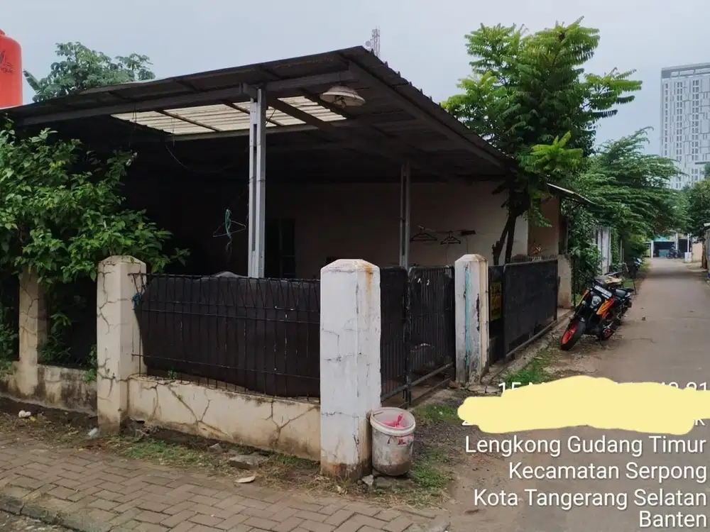 DI JUAL Rumah HITUNG TANAH SAJA Di Lengkong Gudang Timur SERPONG