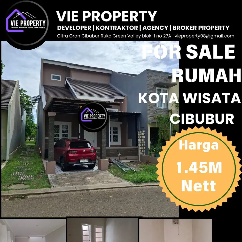 Dijual Rumah secondary like new kota wisata cibubur