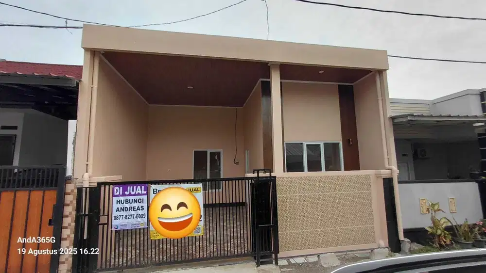 Dijual rumah baru selesai renovasi di Harapan Indah 1