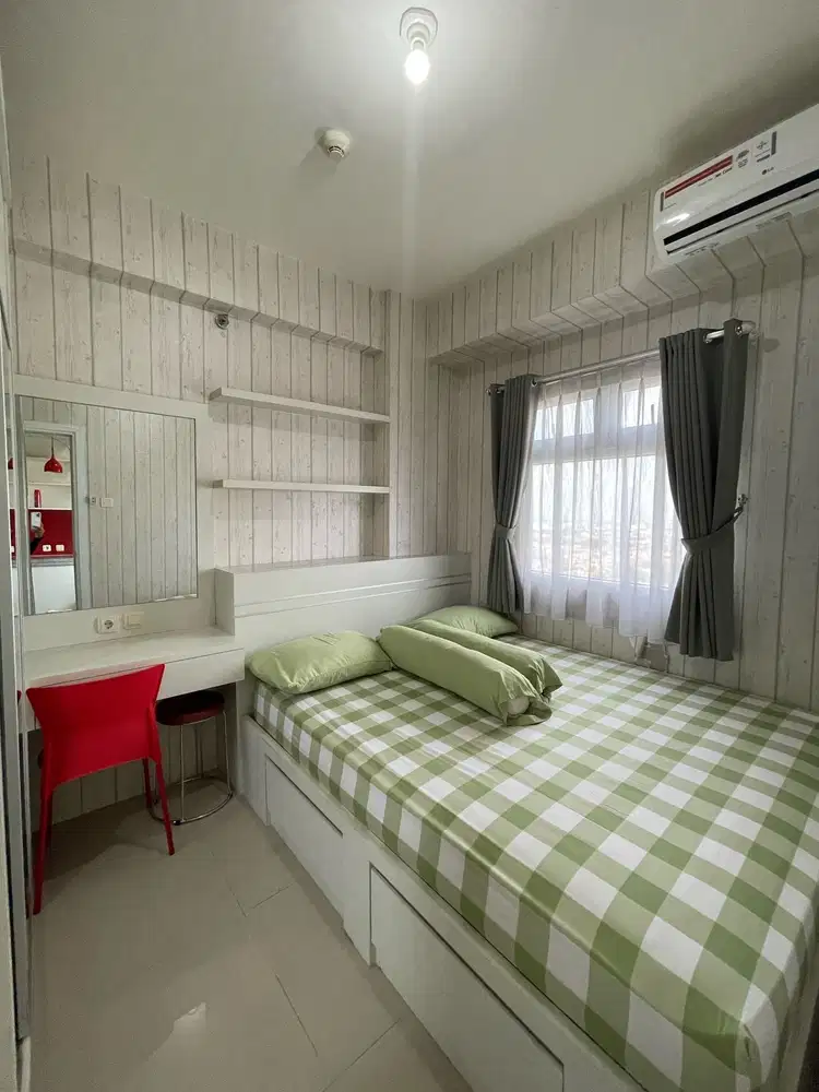 SEWA MURAH!!! Tower chrisant 2BR Furnish Apartemen Green Pramuka