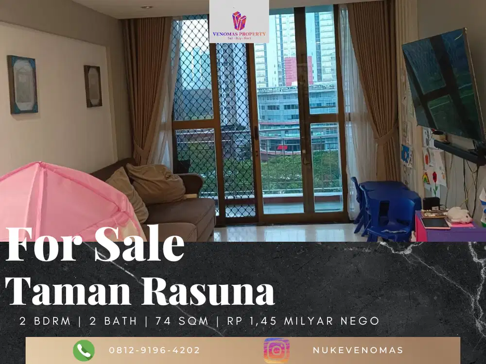 Dijual Apartement Taman Rasuna 2 Bedroom Tower 2 Full Furnished