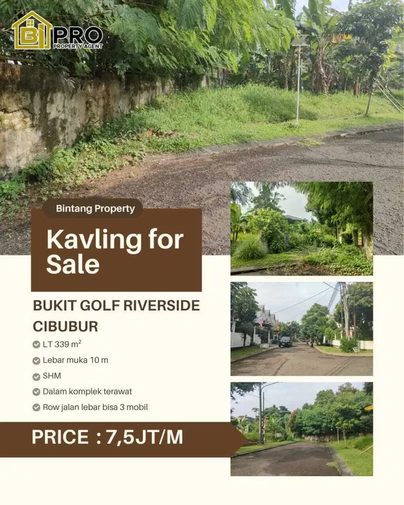 Tanah kavling bukit golf Cibubur