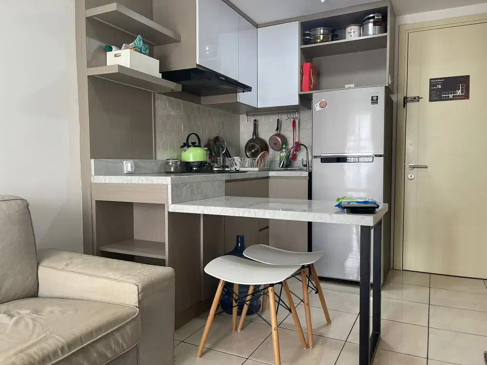 Apartemen 1 BR Ukuran Besar Full Furnished di M Town Gading Serpong