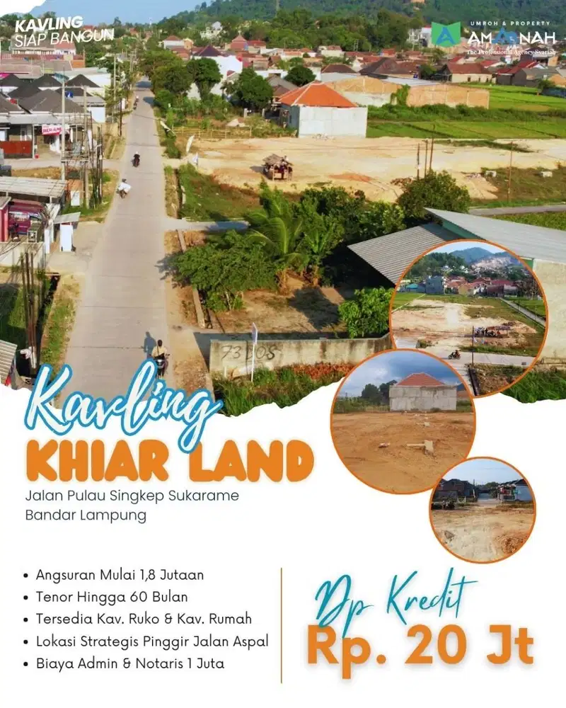 TANAH KAVLING RUKO DAN RUMAH MURAH SUKARAME DEKAT KE KAMPUS DAN SDIT