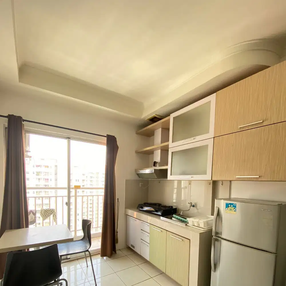 Disewakan furnish view oke tipe 2br apt mediterania garden residence 2