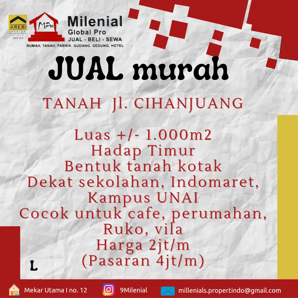 TANAH KEBUN DI CIHANJUANG RAHAYU