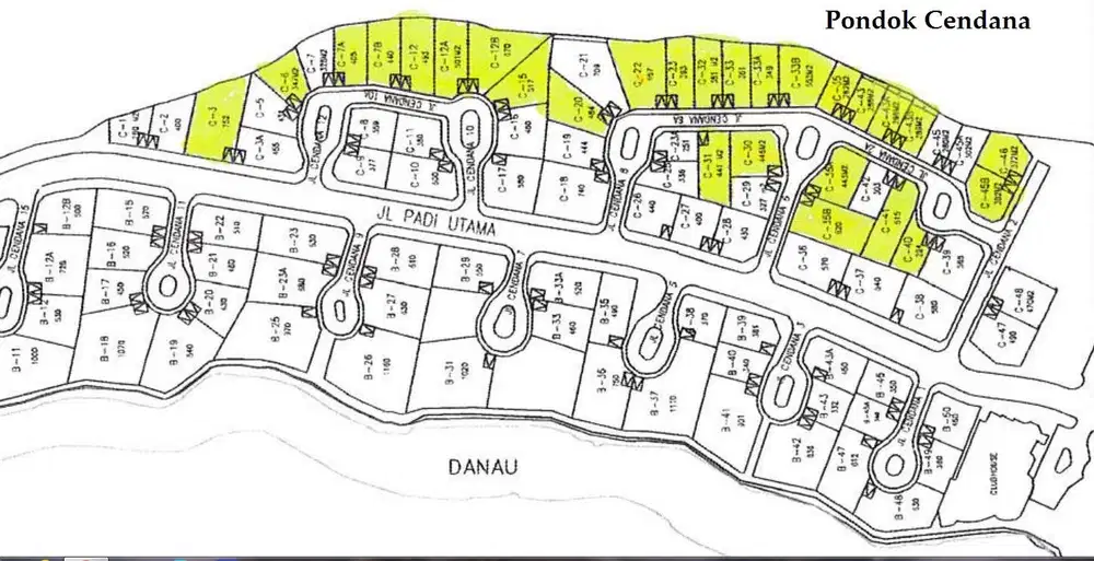 Kavling Perumahan di Pondok cendana , Suvana Padi Golf, Suvarna Sutera