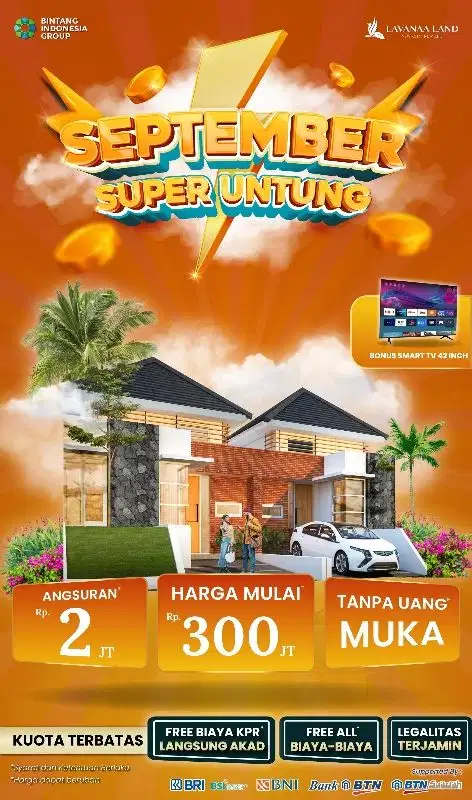 Rumah Komersil 300Jutaan Dekat Exit Tol Sawojajar & Free Biaya