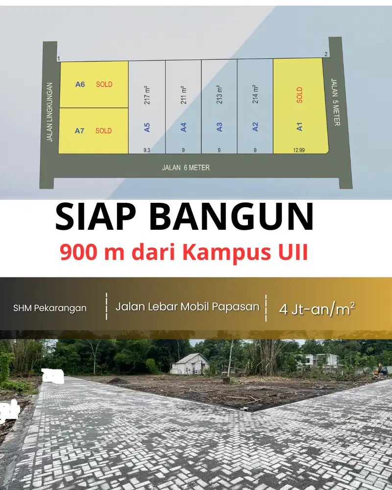 Kavling Tinggal 4 unit, Segera Gass.