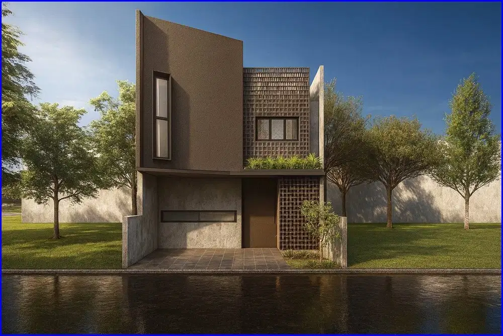 Nogotirto, Rumah Mewah Jogja Model Industrial Free Kolam Renang