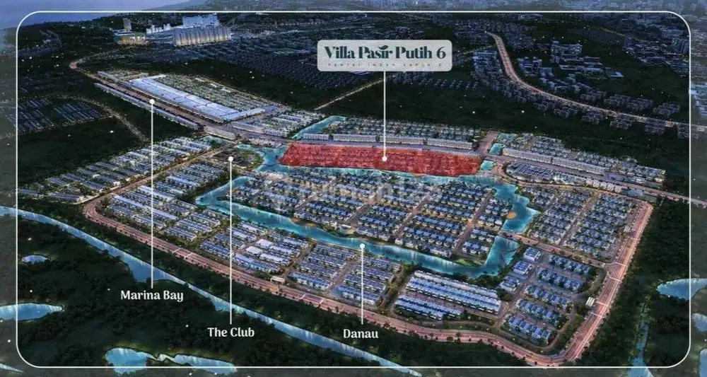 Dijual Kavling Villa Pasir Putih 6 Uk 10x25 Hadap Utara