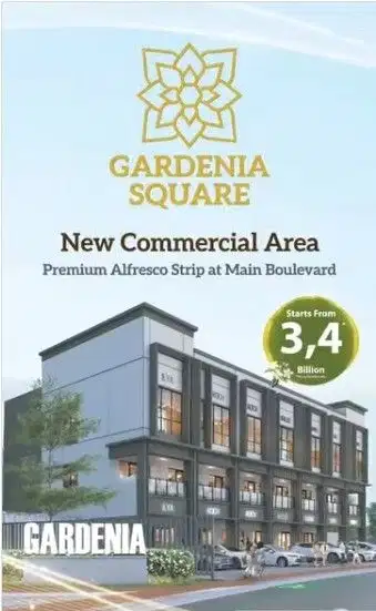 Strategis Dekat Tol BSD Paramount Land Ruko Gardenia Petals Tangerang