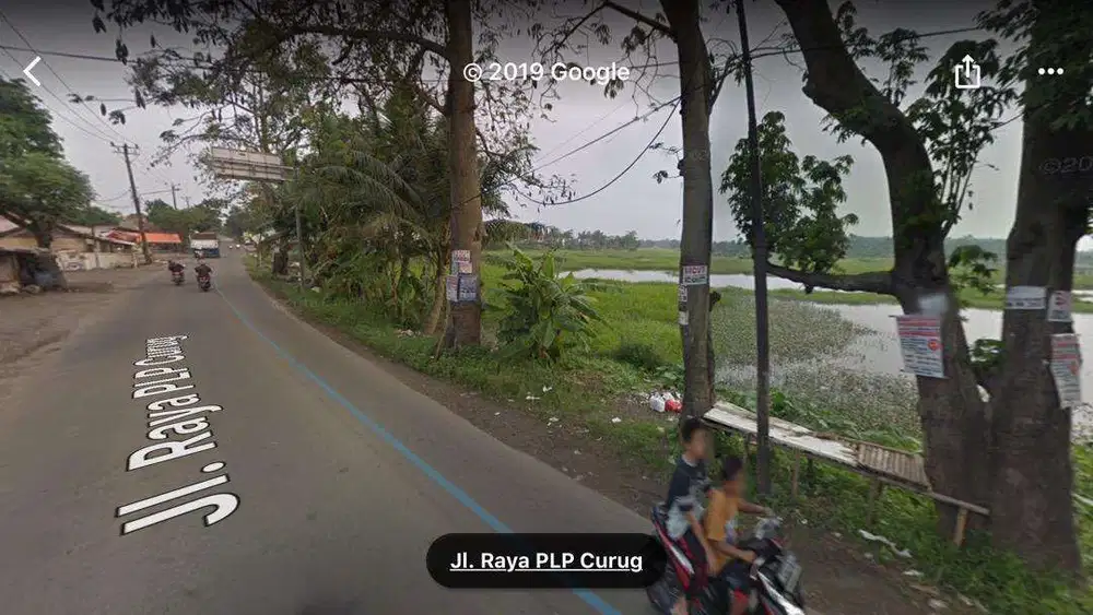 tanah di jalan raya legok - curug, tangerang